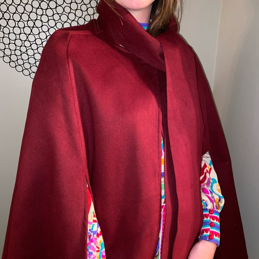 Red cape with bow